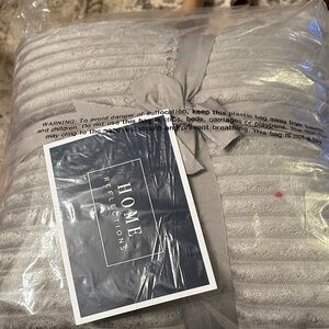 Two Silver/Gray Pillows